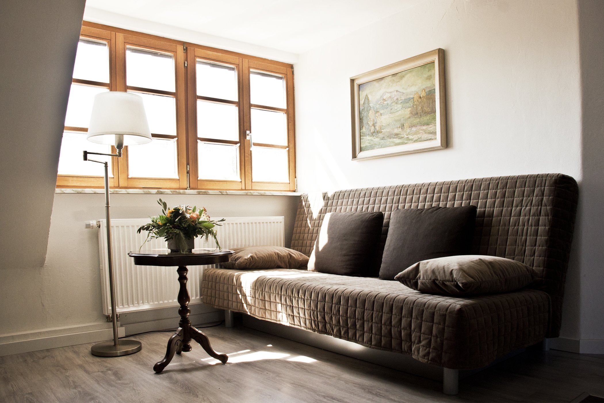 Wohnbereich mit Schlafsofa